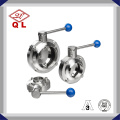 Food Grade aço inoxidável Handle Sanitary Butterfly Valve Fabricantes